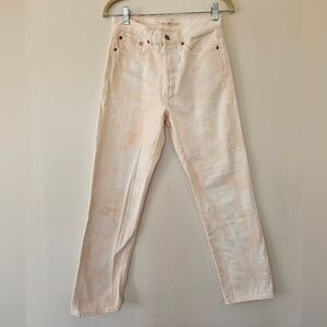 Levi's High-Waist Light Blush Straight Jeans